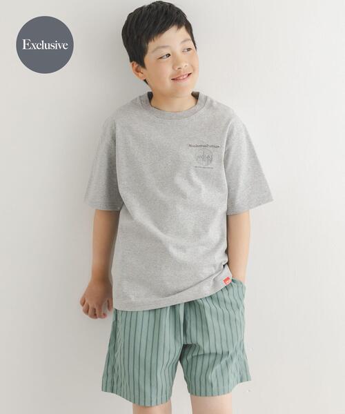Manhattan Portage(マンハッタンポーテージ)の「『親子リンク』『150サイズ』『別注』MANHATTAN PORTAGE×DOORS 1ptプリントTシャツ(KIDS)(Tシャツ/カットソー・キッズ・オフホワイト/チャコールグレー/グレー系その他・150)」の3枚目の写真