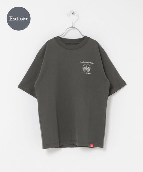 Manhattan Portage(マンハッタンポーテージ)の「『親子リンク』『150サイズ』『別注』MANHATTAN PORTAGE×DOORS 1ptプリントTシャツ(KIDS)(Tシャツ/カットソー・キッズ・オフホワイト/チャコールグレー/グレー系その他・150)」の2枚目の写真