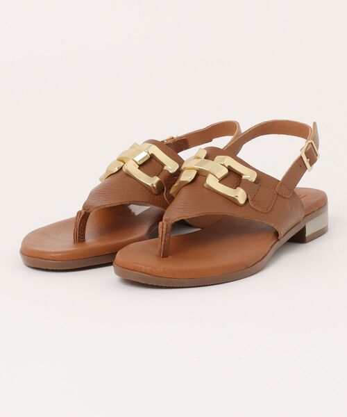 inter-chaussures(インターショシュール)の「【Oh my Sandals】ラウンドトウオーナメントトングサンダル(E62209)(サンダル・レディース・ブラック/ホワイト/ブラウン・35/37/38/36/39)」の11枚目の写真