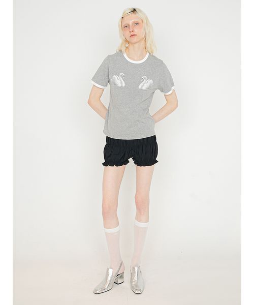 SORIN(ソリン )の「Swan Printed T-shirt/スワンプリント Tシャツ(Tシャツ/カットソー・レディース・グレー/ホワイト/サックスブルー・38)」の16枚目の写真