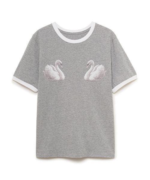 SORIN(ソリン )の「Swan Printed T-shirt/スワンプリント Tシャツ(Tシャツ/カットソー・レディース・グレー/ホワイト/サックスブルー・38)」の19枚目の写真