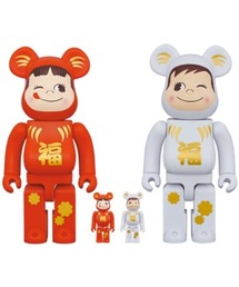 BE@RBRICK（ベアブリック）の「BE@RBRICK 達磨 ペコちゃん＆ポコちゃん 100％ & 400％(4体セット)（フィギュア）」