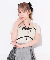 オフショルリボンドッキングニット【ZOZOTOWN限定アイテム】（ニット