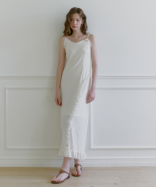 MICANE(ミケーネ)の「アナスタシアレースラッフルドレス(ワンピース・レディース・クリーム・X-SMALL/SMALL/MEDIUM/LARGE/X-LARGE)」の5枚目の写真