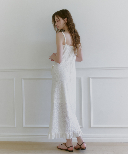 MICANE(ミケーネ)の「アナスタシアレースラッフルドレス(ワンピース・レディース・クリーム・X-SMALL/SMALL/MEDIUM/LARGE/X-LARGE)」の6枚目の写真