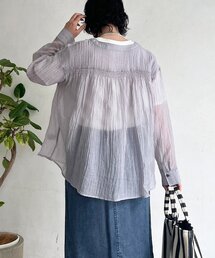 新品タグ付き un  dix  cors  レースブラウス un dix cors（アンディコール） レース7分袖ブラウス S ブラック