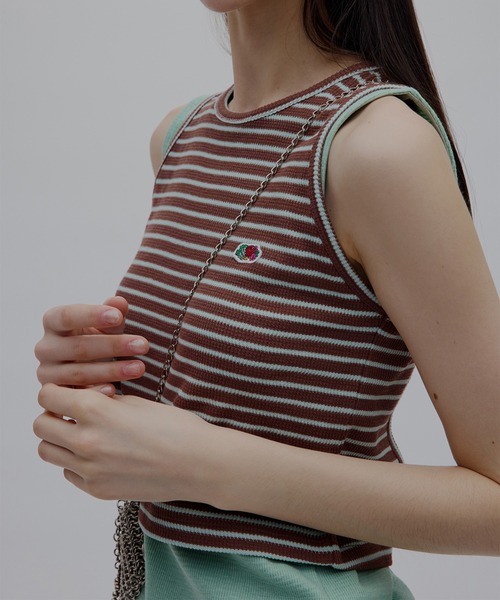 FRUIT OF THE LOOM(フルーツオブザルーム)の「Fruit of the Loom × Ameri PACK TANK TOP(タンクトップ・レディース・ブラック/チャコールグレー/ミント・MEDIUM/SMALL)」の8枚目の写真