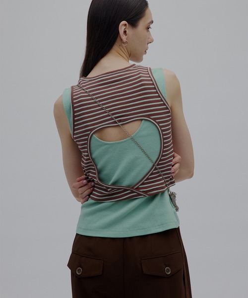 FRUIT OF THE LOOM(フルーツオブザルーム)の「Fruit of the Loom × Ameri PACK TANK TOP(タンクトップ・レディース・ブラック/チャコールグレー/ミント・MEDIUM/SMALL)」の9枚目の写真