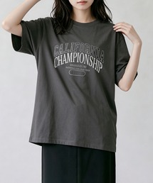 カレッジロゴプリントTシャツ