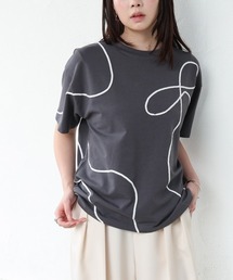 コード刺繍使いTシャツ