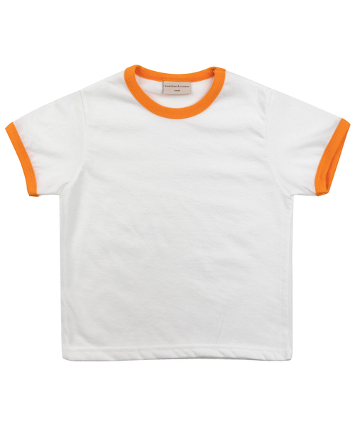 BEACHESAND CREAM KIDS(ビーチスアンドクリームキッズ)の「ビーチスリングティーシャツ-オレンジ(Tシャツ/カットソー・レディース・オレンジ・SMALL/MEDIUM/LARGE)」の1枚目の写真