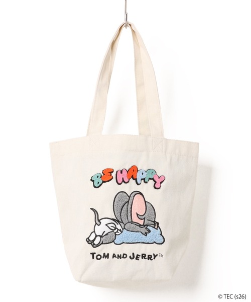 公式】トムとジェリー ミニバッグ ビーハッピー タフィー（エコバッグ