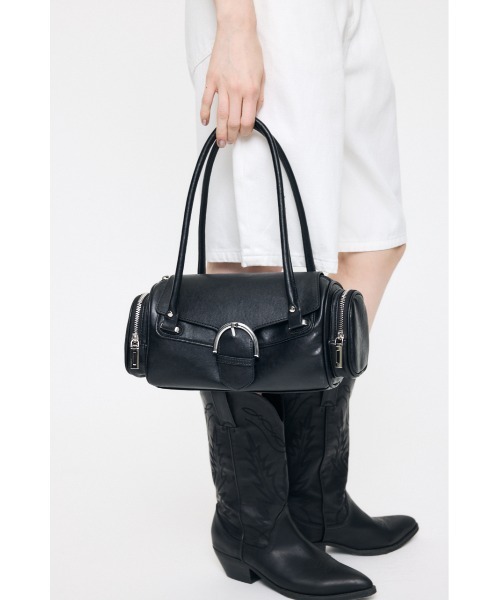 MOUSSY（マウジー）の「METAL ACCENT バッグ（ショルダーバッグ・レディース・キナリ/ブラック/ブラウン・FREE）」の9枚目の写真