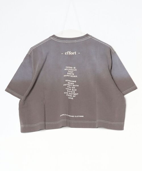 DOUBLE STANDARD CLOTHING(ダブルスタンダードクロージング)の「製品染め天竺Tシャツ(Tシャツ/カットソー・レディース・ブラウン/サックスブルー・FREE)」の3枚目の写真