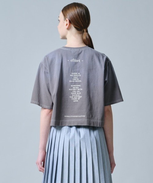 DOUBLE STANDARD CLOTHING(ダブルスタンダードクロージング)の「製品染め天竺Tシャツ(Tシャツ/カットソー・レディース・ブラウン/サックスブルー・FREE)」の12枚目の写真
