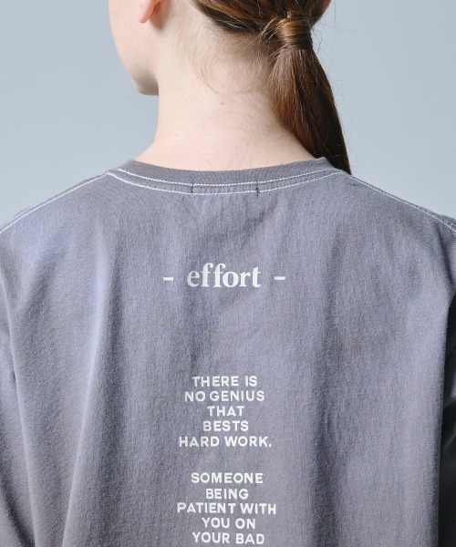 DOUBLE STANDARD CLOTHING(ダブルスタンダードクロージング)の「製品染め天竺Tシャツ(Tシャツ/カットソー・レディース・ブラウン/サックスブルー・FREE)」の15枚目の写真