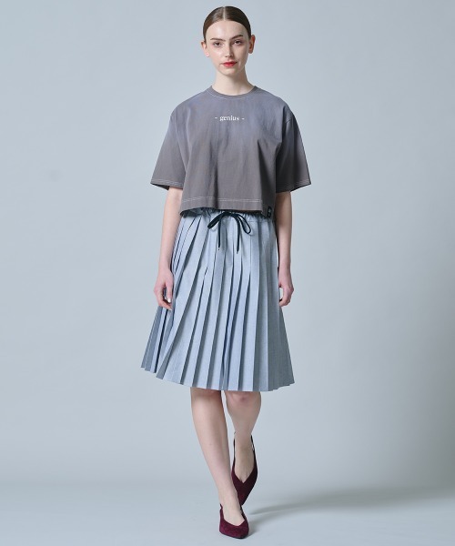 DOUBLE STANDARD CLOTHING(ダブルスタンダードクロージング)の「製品染め天竺Tシャツ(Tシャツ/カットソー・レディース・ブラウン/サックスブルー・FREE)」の6枚目の写真