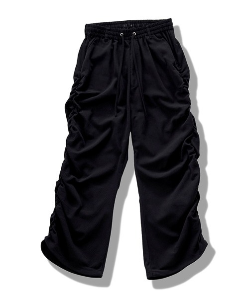 NO ID.(ノーアイディ)の「mp15133-サイドギャザーイージーワイドトラウザーズ パンツ(858006-497P)(その他パンツ・メンズ・ダークグレー/ブラック/グレー・2/1)」の14枚目の写真