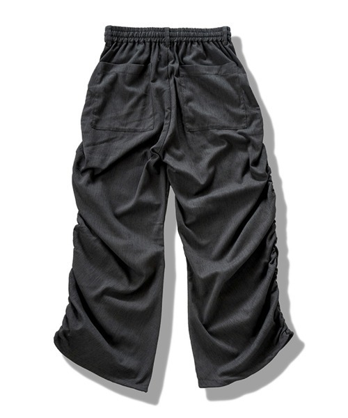 NO ID.(ノーアイディ)の「mp15133-サイドギャザーイージーワイドトラウザーズ パンツ(858006-497P)(その他パンツ・メンズ・ダークグレー/ブラック/グレー・2/1)」の16枚目の写真