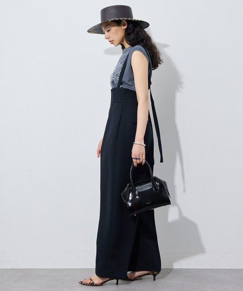 Whim Gazette(ウィムガゼット)の「ノースリーブロゴTシャツ(Tシャツ/カットソー・レディース・チャコールグレー/オフホワイト/ピンクベージュ・FREE)」の10枚目の写真