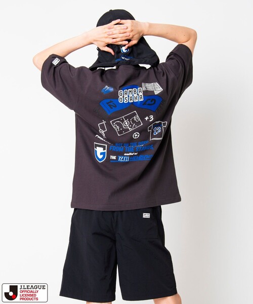 FREAK'S STORE（フリークスストア）の「J.LEAGUE×FREAK'S STORE 別注 SUPPORTERS NYLON SHORTS 【ガンバ大阪】（その他パンツ・メンズ・チャコールグレー/ブラック・MEDIUM/SMALL/LARGE）」の3枚目の写真