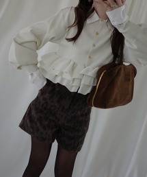 WILLFULLY（ウィルフリー）の「hem ruffle frill knit cardigan（Tシャツ/カットソー）」