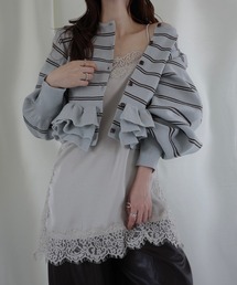 WILLFULLY | hem ruffle frill knit cardigan(Tシャツ/カットソー)
