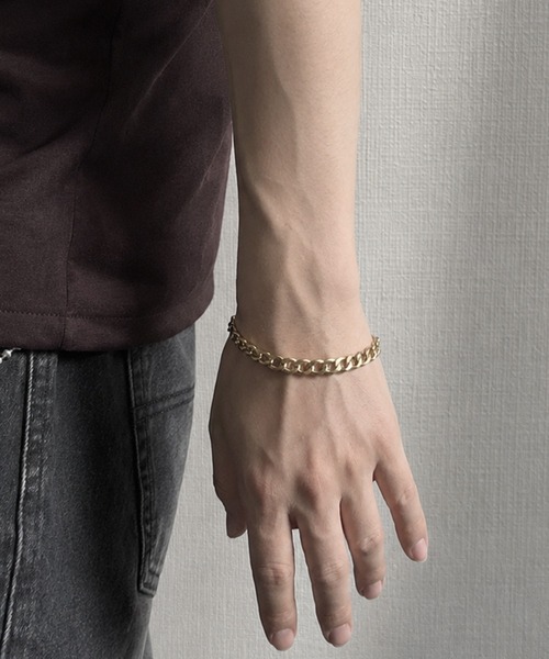 NILWAY(ニルウェイ)の「ステンレス スリム&ワイドマルチチェーンブレスレット(ブレスレット・メンズ・シルバー系その他2/シルバー系その他3/シルバー・FREE)」の6枚目の写真