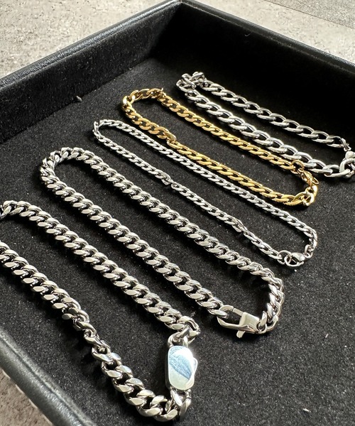 NILWAY(ニルウェイ)の「ステンレス スリム&ワイドマルチチェーンブレスレット(ブレスレット・メンズ・シルバー系その他2/シルバー系その他3/シルバー・FREE)」の8枚目の写真
