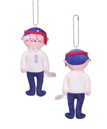 Anuenue（アヌエヌエ）の「ぬいぐるみマスコット『ゆる～いおじさん』（キーホルダー）」