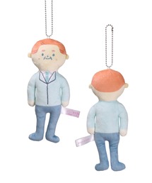 Anuenue（アヌエヌエ）の「ぬいぐるみマスコット『ゆる～いおじさん』（キーホルダー）」