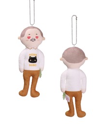Anuenue（アヌエヌエ）の「ぬいぐるみマスコット『ゆる～いおじさん』（キーホルダー）」
