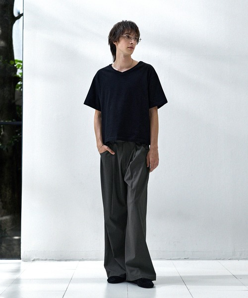 ASTRONOMY(アストロノミー)の「タックワイドストライプTRスラックス(スラックス・メンズ・ブラック系/グレー系・S/M/L/XL)」の16枚目の写真