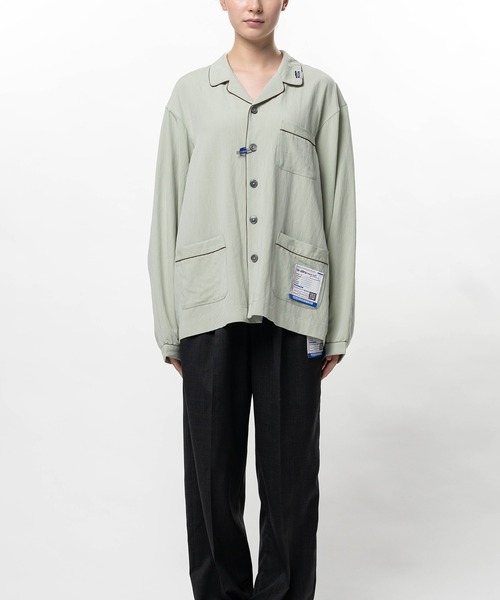 In・stru(men-tal).(インストルメンタル)の「Rayon Nylon Twill Piping Shirt(シャツ/ブラウス・メンズ・ブラック/ミント/ブラウン/ホワイト・38/36)」の4枚目の写真