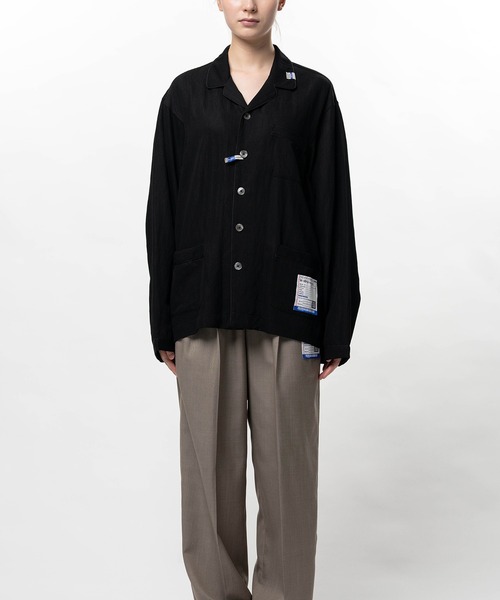 In・stru(men-tal).(インストルメンタル)の「Rayon Nylon Twill Piping Shirt(シャツ/ブラウス・メンズ・ブラック/ミント/ブラウン/ホワイト・38/36)」の2枚目の写真