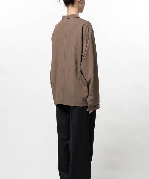 In・stru(men-tal).(インストルメンタル)の「Rayon Nylon Twill Piping Shirt(シャツ/ブラウス・メンズ・ブラック/ミント/ブラウン/ホワイト・38/36)」の10枚目の写真