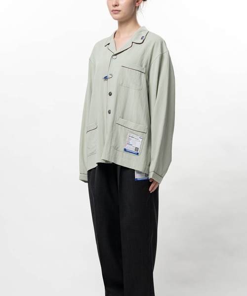 In・stru(men-tal).(インストルメンタル)の「Rayon Nylon Twill Piping Shirt(シャツ/ブラウス・メンズ・ブラック/ミント/ブラウン/ホワイト・38/36)」の11枚目の写真