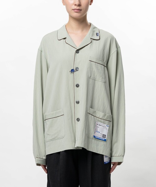 In・stru(men-tal).(インストルメンタル)の「Rayon Nylon Twill Piping Shirt(シャツ/ブラウス・メンズ・ブラック/ミント/ブラウン/ホワイト・38/36)」の13枚目の写真