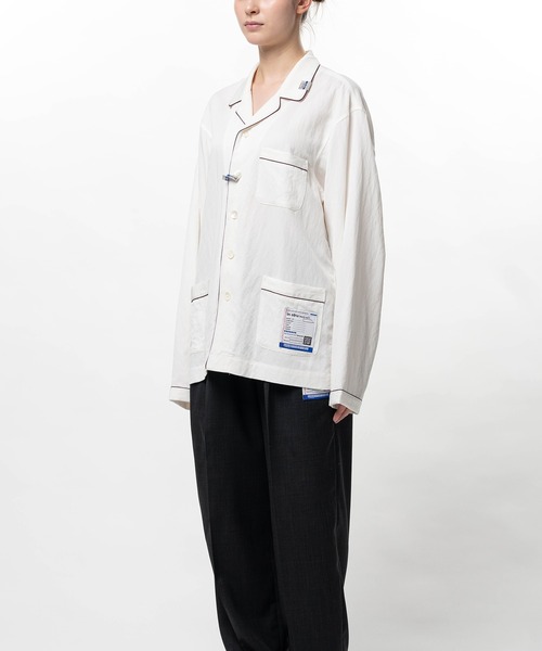 In・stru(men-tal).(インストルメンタル)の「Rayon Nylon Twill Piping Shirt(シャツ/ブラウス・メンズ・ブラック/ミント/ブラウン/ホワイト・38/36)」の5枚目の写真