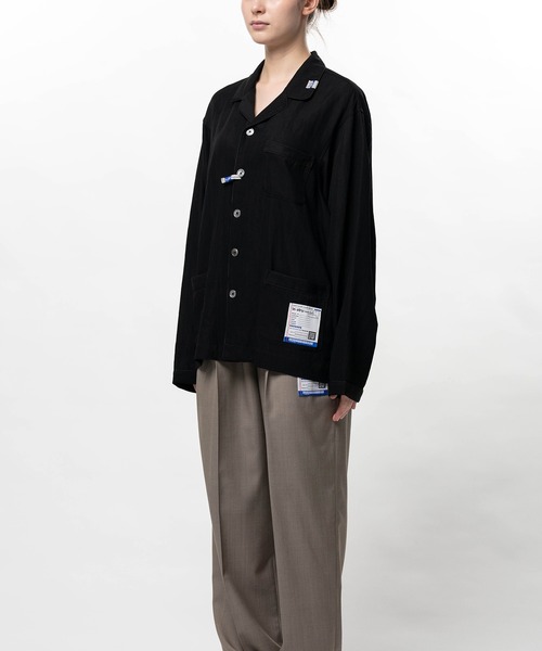 In・stru(men-tal).(インストルメンタル)の「Rayon Nylon Twill Piping Shirt(シャツ/ブラウス・メンズ・ブラック/ミント/ブラウン/ホワイト・38/36)」の7枚目の写真
