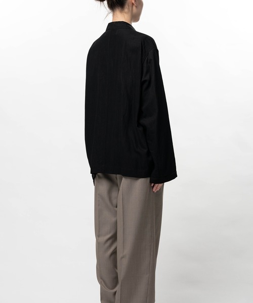 In・stru(men-tal).(インストルメンタル)の「Rayon Nylon Twill Piping Shirt(シャツ/ブラウス・メンズ・ブラック/ミント/ブラウン/ホワイト・38/36)」の8枚目の写真