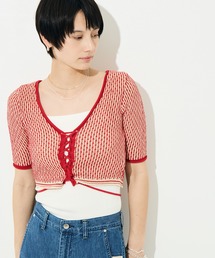 muller of yoshiokubo | [muller of yoshiokubo/ミュラー オブ ヨシオクボ]RIPPLE LACE-UP KNIT(ニット/セーター)