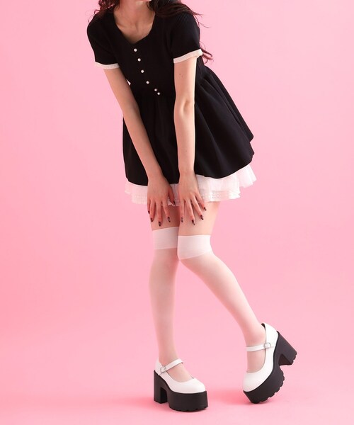 cs T&P(シーエスティーアンドピー)の「厚底ワンストラップパンプス(パンプス・レディース・ブラック/ダークブラウン/レッド系1/ホワイト・L/LL/S/M)」の19枚目の写真