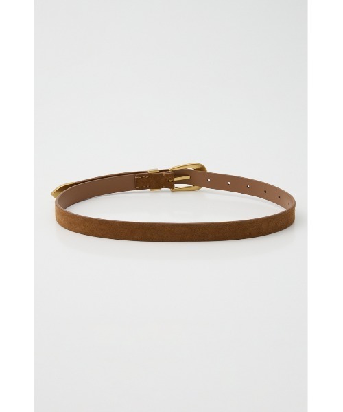 SLY(スライ)の「ROUND BUCKLE COW LEATHER BELT ラウンドバックルカウレザーベルト 夏服 秋服(ベルト・レディース・ベージュ/ブラック・FREE)」の5枚目の写真