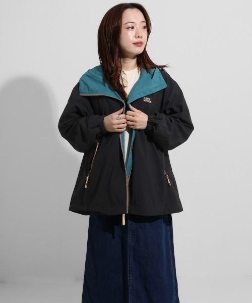 KRIFF MAYER Lady's Collection(クリフメイヤーレディースコレクション)の「アクティブゆったりAラインマウンテンパーカー(マウンテンパーカー・レディース・ネイビー/カラフル/ブラック/その他5/ベージュ/レンガ・MEDIUM/LARGE)」の19枚目の写真