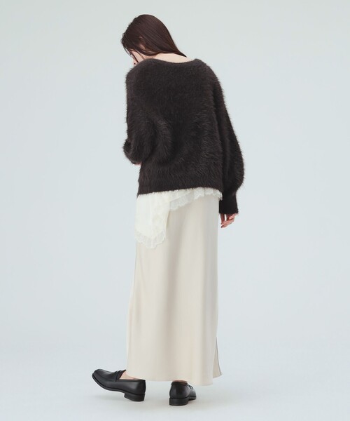 BEAMS HEART(ビームスハート)の「シャギー ジャカード 2WAY ニット プルオーバー(ニット/セーター・レディース・ブラウン/ブラウン系その他2/ブラウン系その他4・FREE)」の12枚目の写真