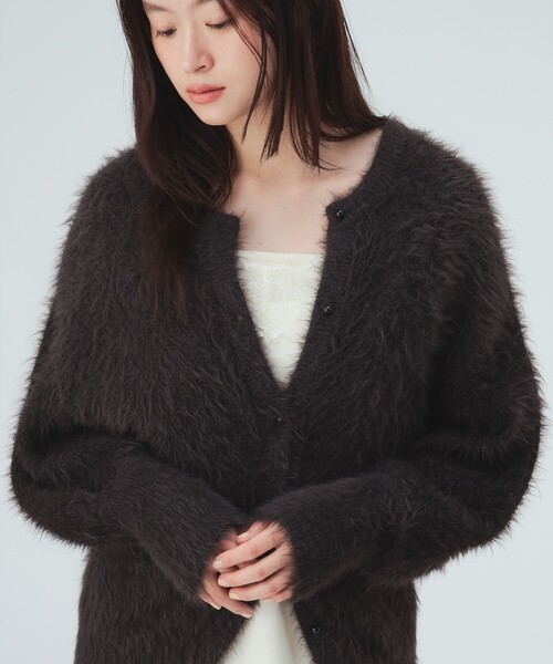 BEAMS HEART(ビームスハート)の「シャギー ジャカード 2WAY ニット プルオーバー(ニット/セーター・レディース・ブラウン/ブラウン系その他2/ブラウン系その他4・FREE)」の1枚目の写真