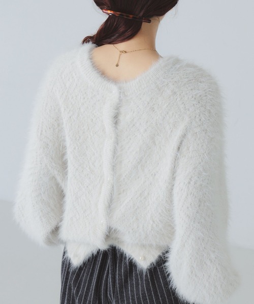 BEAMS HEART(ビームスハート)の「シャギー ジャカード 2WAY ニット プルオーバー(ニット/セーター・レディース・ブラウン/ブラウン系その他2/ブラウン系その他4・FREE)」の2枚目の写真