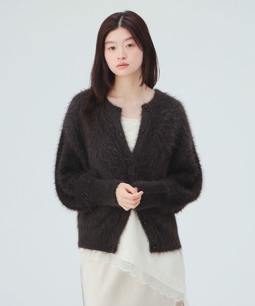 BEAMS HEART(ビームスハート)の「シャギー ジャカード 2WAY ニット プルオーバー(ニット/セーター・レディース・ブラウン/ブラウン系その他2/ブラウン系その他4・FREE)」の4枚目の写真