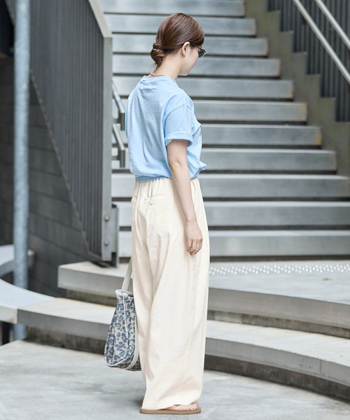 IENA(イエナ)の「《手洗い可》コクーントラウザーズ(スラックス・レディース・ホワイト/ベージュ/ダークブルー・34/36/38)」の12枚目の写真